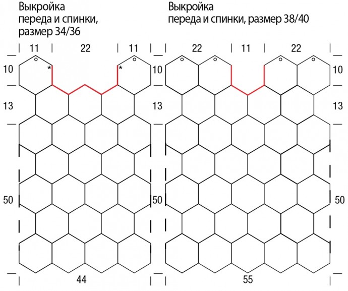 Туника из шестиугольных мотивов Туника из шестиугольных мотивов