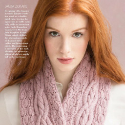 ​Полый шарф в форме трубы текстурными узорами с косами и сотами