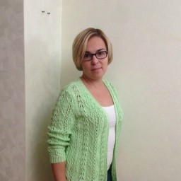 Нежный женский жакет спицами, схема для вязания