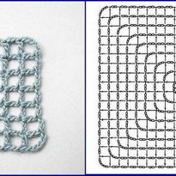 Филейная сетка, вяжем крючком