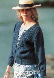 Жакет спицами из японского журнала