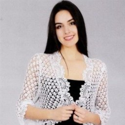 Нежное ажурное болеро, связанное крючком