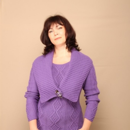 Нежный пуловер спицами