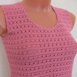 Нежный топ крючком