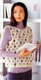 Жилет с нежным узором