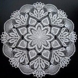 Ажурная салфетка крючком
