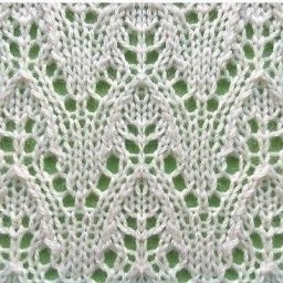 Ажурный узор спицами