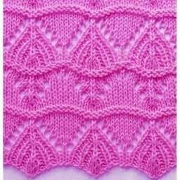 Интересный узор спицами