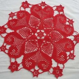 Милая салфетка, связанная крючком