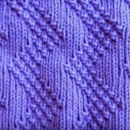 Пленительный геометрический узор спицами