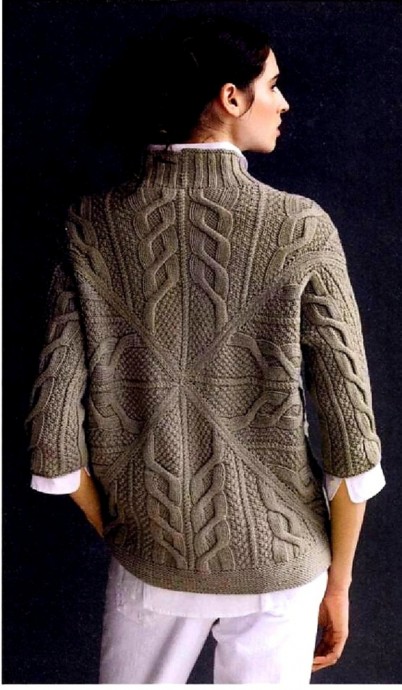 Стильный пуловер от Норы Гоан