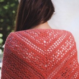 Тонкая шаль крючком