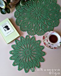 Ажурные салфетки крючком