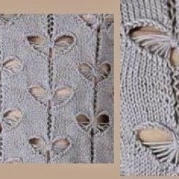 Интересный узор спицами