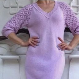 Красивый ажурный узор спицами