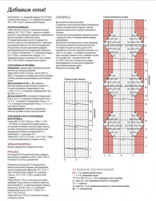 Красно-оранжевый кардиган с миксом узоров Красно-оранжевый кардиган с миксом узоров