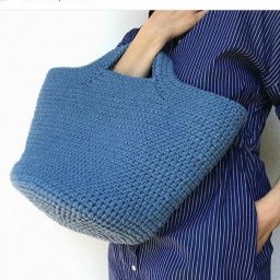 Схема удобной и простой вязаной сумки