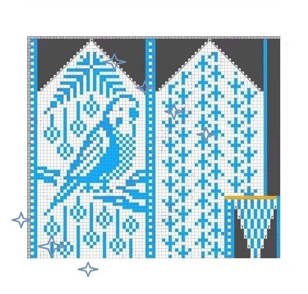Варежки Budgie от Tara M Варежки Budgie от Tara M