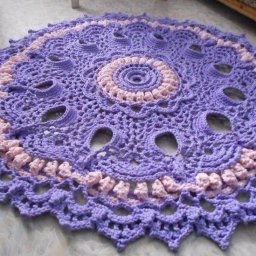 Варианты вязаных ковриков