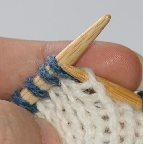 Смена цвета нити при круговом вязании