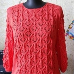 Интересный узор спицами