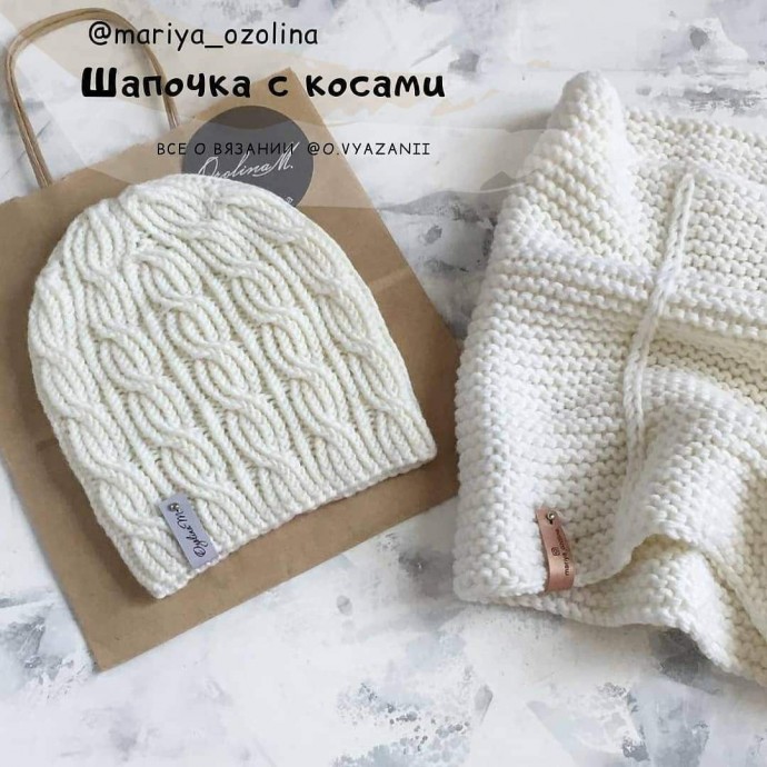 Красивая шапочка спицами Красивая шапочка спицами