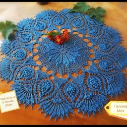 Нежная салфетка крючком