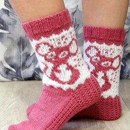 Носочки спицами, для любителей жаккарда