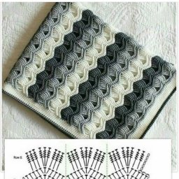 Объемный узор крючком в копилку мастерицы