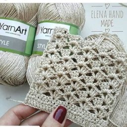 Простой красивый узор крючком