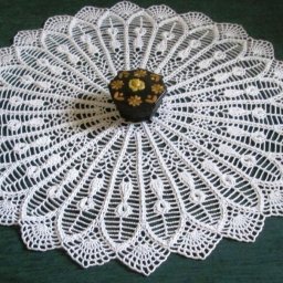 Роскошная салфетка крючком