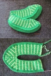 Тапочки спицами