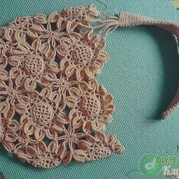 Ажурный чехол для летней сумочкм