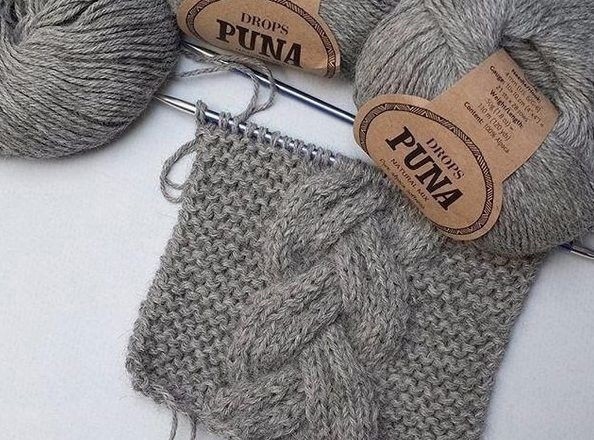 Красивая коса спицами Красивая коса спицами