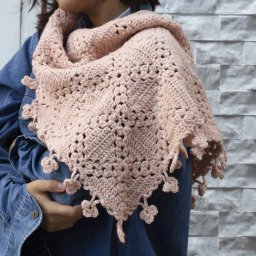 Мотив для шали/палантина крючком