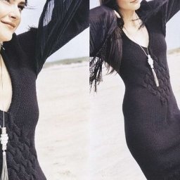 Платье спицами