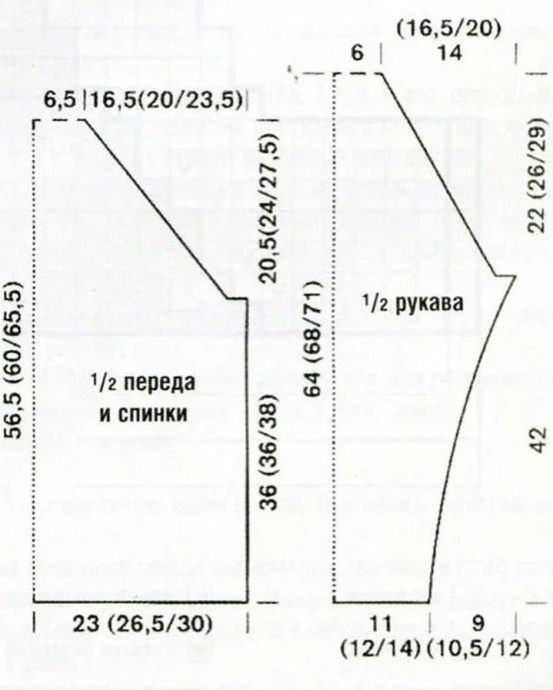 Симпатичный ажурный узор для кардигана Симпатичный ажурный узор для кардигана