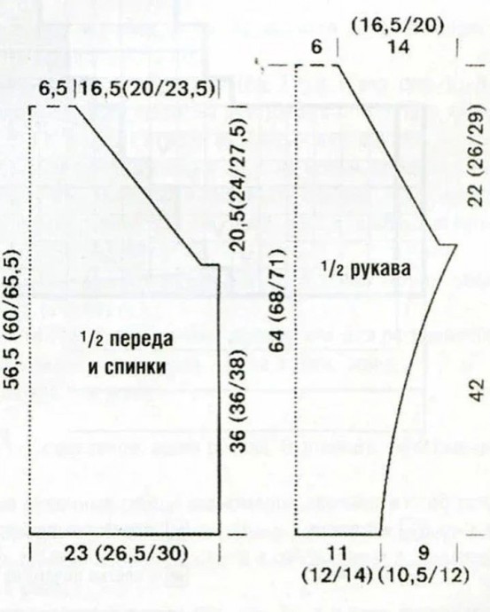 Симпатичный ажурный узор для кардигана