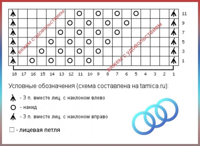 Узор спицами Узор спицами