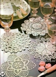Салфетки крючком в вашу копилку