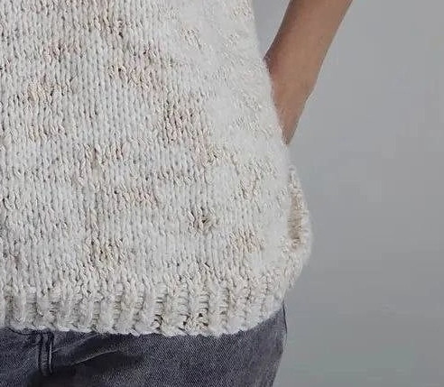 Жилет оверсайз спицами