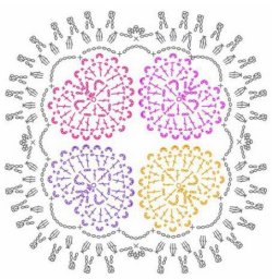 Салфетка "Семья сердец"