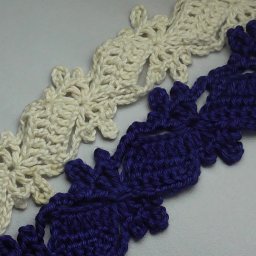 Схема для вязания ленточного кружева или каймы