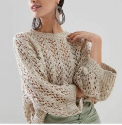 Узор спицами для джемпера