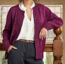 Женский жакет винного цвета