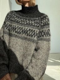 Джемпер жаккардовым узором. Дизайн JOHA LOOP SWEATER