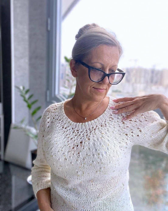 Джемпер из Alize Angora gold pullu