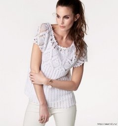 Ананасовая кокетка, вяжем крючком