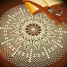 Очаровательная салфеточка крючком