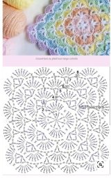 Узор для детского пледа крючком